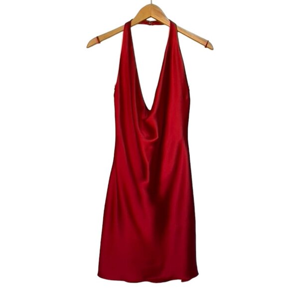 Mac Duggal Open Back Halter Dress - Picture 2 of 13